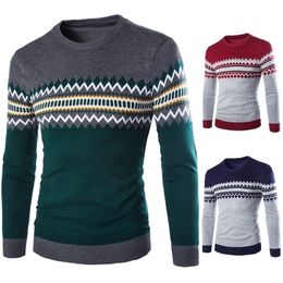 Men s Sweaters Autumn and Winter Foreign Trade Sweater Pullover Round Neck British Boutique 230906