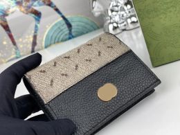 2023 luxurys designer wallets men women Ophidia coin purses famous stylist G card holder high-quality gold letter mark clutch jackie1961 bags with original box