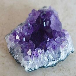 ONE Raw Amethyst Stone Quartz Cluster Point Natural Gemstone Crystal Rock Reiki3132