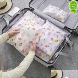 Other Housekeeping Organisation Clothes Storage Bags Travel Transparent Vacuum For Shoes Makeup Underwear Zipper Packing Portable Or Dhre2