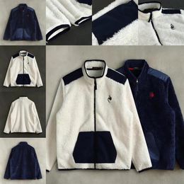 Designer mens jackets Wool lamb coat casual long sleeve outwear pony coats Autumn Winter Warm clothing M-2XL221k