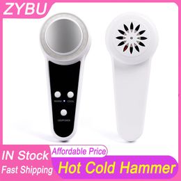 Cryotherapy Hot Cold Hammer Face Lifting LED Light Photon Facial Massager Skin Rejuvenation Beauty Care Wrinkle Remover Anti Aging Lead In Massage machine