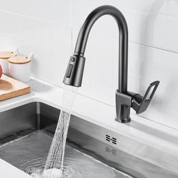 Kitchen Faucets Pulling Type Rotating Splashproof Water Cooling Dishwashing Basin Balcony Laundry Sink Faucet Table