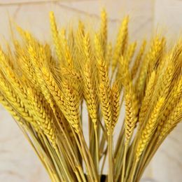 Decorative Flowers 50PCS Wheat Natural Dried Centerpieces For Weddings Mother's Day Easter Decorati Bridal Wedding Bo