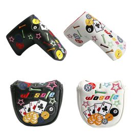 Other Golf Products Golf Putter Cover Magnetic Closure PU Leather Golf Putter Headcover Golf Accessories Waterproof Golf Club Head Cover Protector 230907