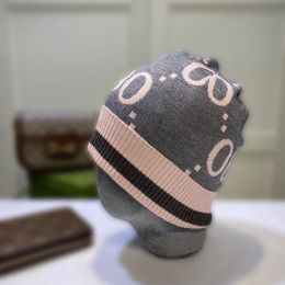 Rock Style Woollen Hat Classic Printed Brand Autumn Winter Knitted Hat Youth Warm Windproof Casual Cold Hat