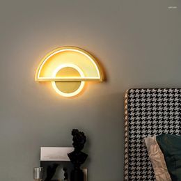 Wandleuchte Moderne 16W LED Halbkreis und Dreieck Acryl Licht Wohnzimmer Hintergrund Korridor Gang Schlafzimmer Lichter