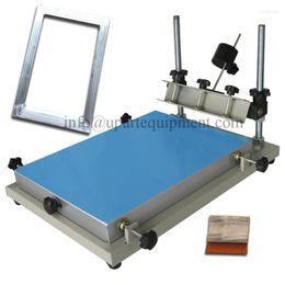 Small Manual Flat Bed Silk Screen Printing Machine