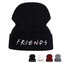 Beanie/Skull Caps FRIENDS embroidery beanie hat winter autumn cotton flexible knitted hats men women hip hop beanies hat outdoor warm wool hats x0907