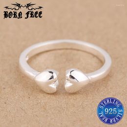 Wedding Rings 925 Sterling Silver Couple For Women Ring Love Heart Set Anillos Mujer Bague Femme Argent Fashion Jewelry Ringen Lot