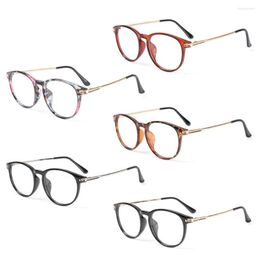 Sunglasses Unisex Glasses Ultralight Round Metal Frame Eyeglasses Vintage Flat Mirror Eyewear Optical Spectacle Frames