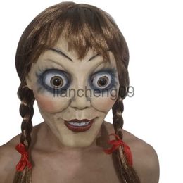 Party Masks Halloween ghost doll head cosplay home props scary ghost doll Annabel mask x0907