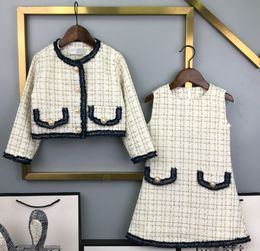 Designer brand kidswear, High quality children's clothing Casual Kids skirt Clothing Clothes Sets for Girls Costumes