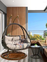 Camp Furniture Hanging Basket Double Family Balcony Rattan Chair Net Red Bird's Nest Lazy Bedroom Hammock Orchid In