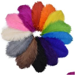 Party Decoration Coloured Ostrich Feathers For Crafts Handicraft Accessories Table Centrepieces Carnival Plumas Decor Rra49 Drop Delive Dhdcz