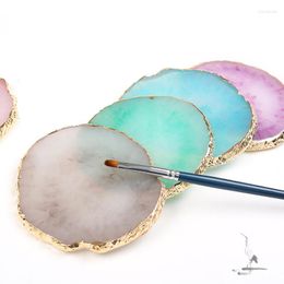 Decorative Figurines Resin Storage Painted Palette Tray Jewellery Display Plate Necklace Ring Earrings Creative Decoration Organiser