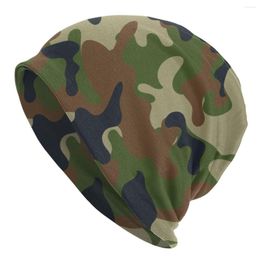 Berets Woodland Camouflage Skullies Beanies Caps Winter Warm Knitting Hat Hip Hop Adult Military Army Camo Bonnet Hats Outdoor Ski Cap