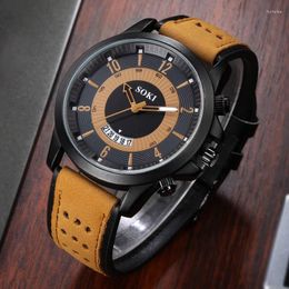 Wristwatches Ultra Thin Men's Watches Top Watch For Men Military Calendar Quartz Male Wristwatch Clock Relogio Masculino Reloj