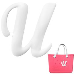 Shoe Parts Accessories Decorative Alphabet Letteringr Compatible With Bogg Bags Charm Inserts For Bag Personalise Your Tote Letters Wh Otpu9