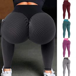 Yoga Outfit Women Leggings Pants Seamless Side Pocket Butt Lifting Fitness Leggins302W
