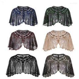 Women's Polos Lace Sequin Shawl For Evening Party Banquet European And American Top