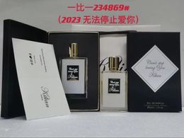 2023 New Kilian Perfume 50ml Love Don't Be Shy Can't Stop Loving You Blue Moon Ginger Dash Good Girl Gone Bad for Women Men Spray Parfum Long Lasting Time Smell