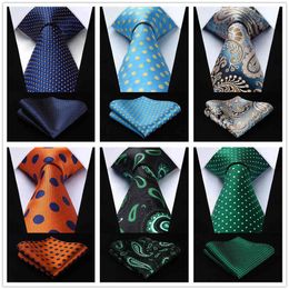 Men's formal shirt Paisley Floral Dark Green Black Mens Neckties Ties 100% Silk Extra Long Jacquard Woven Brand New242H