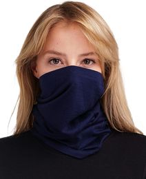 Scarves Unisex 100 Merino Wool Neck Gaiter Warmer Face Ski Mask Tube Scarf Headwear Men Women One Size 230908