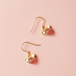 Dangle Earrings Cute Hook Strawberry Crystals Anime Earring Mouse Jewellery Wholesale 2023 Aesthetic Gift Charm Korean For Women