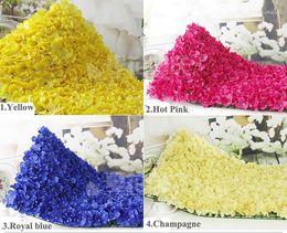 Decorative Flowers SPR -10pcs Artificial Silk Hydrangea Flower Wall Wedding Background Lawn/pillar Home/market Decoration