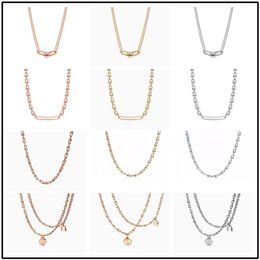 Pendant 925 silver Necklaces U shaped necklace tiff HardWear series rose the same styleany Co original packaging highquality desi242n