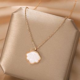 Pendant Necklaces Fashion Love Cloudy Simple 316 Stainless Steel O Chain Short Choker Necklace For Women Man Jewellery