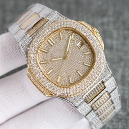 Diamond Watch Mens Watch Automatic Mechanical WristWatch 40mm Stainless Steel Strap Sapphire Waterproof Design For Men gold watch 209a
