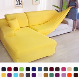 Chair Covers solid corner sofa covers couch slipcovers elastica material sofa skin protector for pets chaselong cover L shape sofa armchair 230908