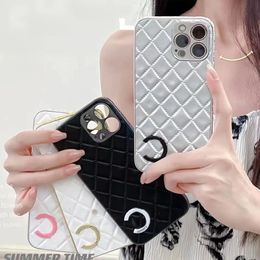 Luxury C Phonecases Designer Phone Case Sewn Leather Lens Protection For iphone 14 Pro Max 11 12 13 promax Shockproof Cover Shell G-5