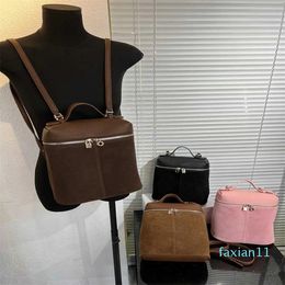 Autumn and Winter New Frosted Leather Backpack Fashion Women's Bag Same Small Backpack Western Style Women's Bag