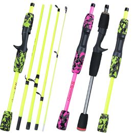 Boat Fishing Rods Sougayilang 5 Section Portable Travel Rod Ultralight Weight Eva Handle SpinningCasting Pole Tackle 230907