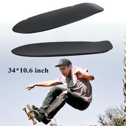 Sports Gloves 34 Inch Skateboard Land Surfboard DIY Blank Surface Maple Tail Warped Road Rush Men Women Brush Street Longboard Skate Board 230907