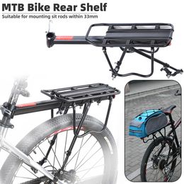 Bike Handlebars Components MTB Rear Shelf Bracket Bicycle Seat Luggage Cycling Back Cargo Rack Adjustable Accessories 230907