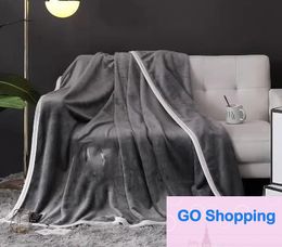 Simple Brand Coral Velvet Big Brand Fleece Blanket Sofa Cover Travel Cover Blanket Wholesale