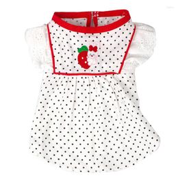 Dog Apparel 2023 Summer Dress Cute Dots Pet Skirt Cat Yorkshire Chihuahua Puppy Doggy Costume Small Clothes Clothing