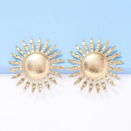 Dangle Earrings 2023 Vintage Metal Alloy Sun Flower Stud For Women Statement Jewelry Wholesale