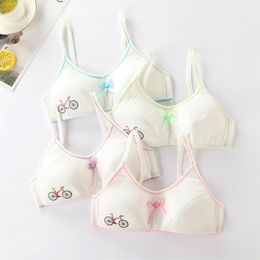 10-13Years Girls' Small Vest Sport Soft Training Lingerie Girls Bra Adolescent Teen Underwear Cartoon Teenage Brassieres Bras231o