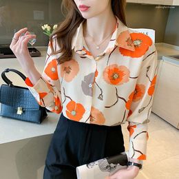 Women's Blouses Chemise Femmes Blouse Korean Style Elegant Long Sleeve Shirts Y2k Female Blusas Office Lady Work Wear Luxury Streetwear