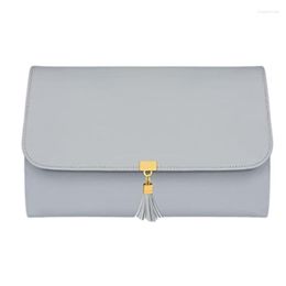 Storage Bags Jewellery Roll Makeup Case Stand Box Wear Resistant Display For Rings Bracelets Necklaces