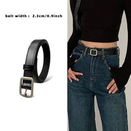 2023 New Women's Belt Fashion High Grade High Quality Girl Belts Jeans Dress Luxury Brand Retro Formal Cute Ladies Leather Belt