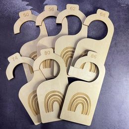 Hangers 7 In 1 Baby Nursery Closet Dividers Wood Clothes Organisers Double-Sided Hanger Born Supplies