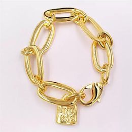 Luxury Jewellery Bracelet Awesome Friendship Bracelets UNO de 50 Plated Jewellery Fits European Style Gift PUL0949ORO0000M332E