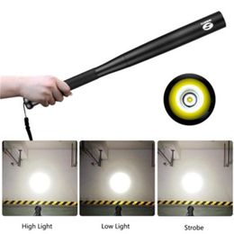 Factory direct selfdefense baseball bat glare 450 Lumens led flashlight T6 led outdoor multifunctional security mace Torches830742282c