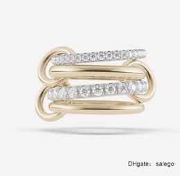 2023 Halley Gemini Spinelli Kilcollin Rings Brand Designer New in Fine Jewellery Gold and Sterling Sier Hydra Linked Ring